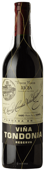 VINO VIÑA TONDONIA RESERVA TINTO 2007 750 ML